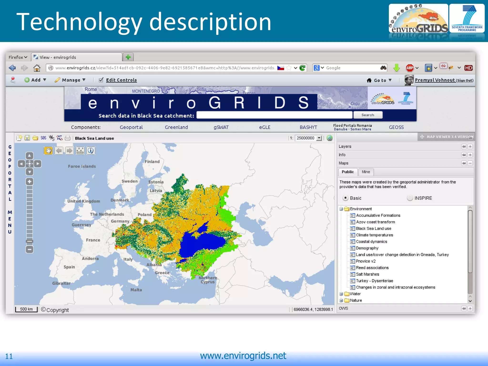 11 www.envirogrids.net
Technology description
 