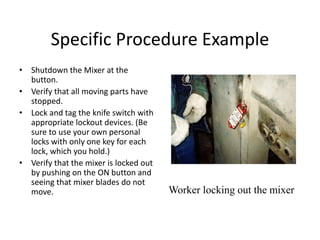 OSHA Lockout Safety General Industry | PPTX