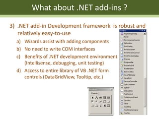Migrating from VBA to .NET Desktop Add-Ins | PPTX