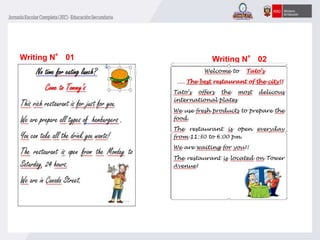 Writing N° 01 Writing N° 02
 