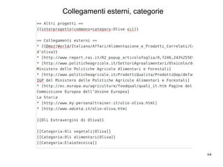 64
Collegamenti esterni, categorie
 