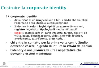 Costruire una corporate identity coerente e definire il proprio brief di comunicazione