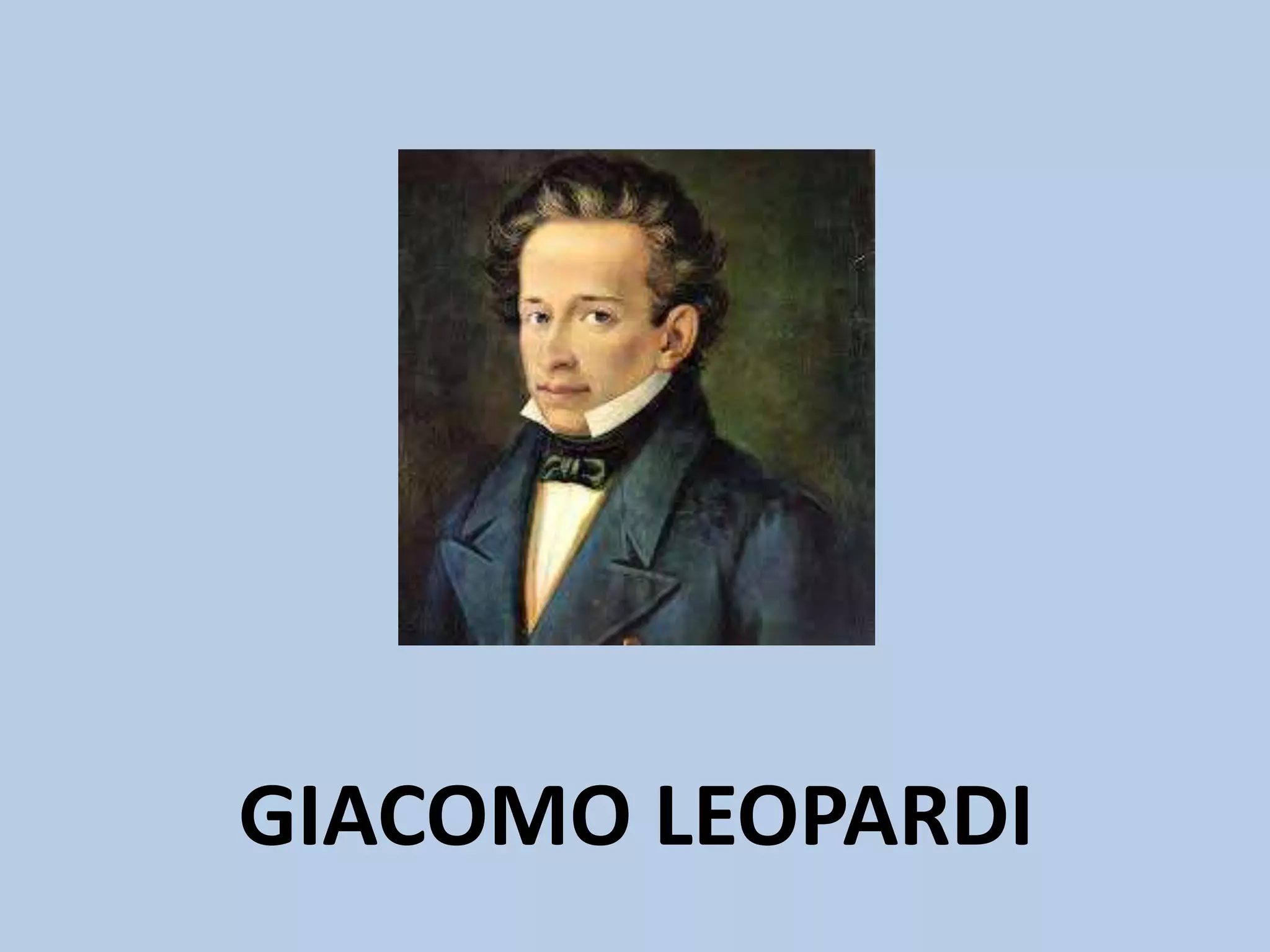 Giacomo leopardi | PPT