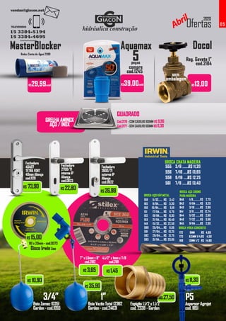 Giacon Ofertas Abril 2020