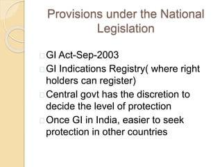 Geographical indication - WTO | PPTX