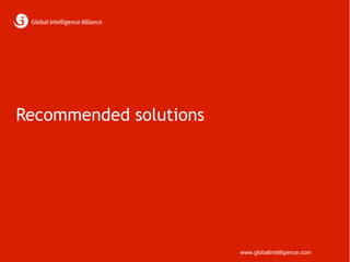 Recommended solutions




                        www.globalintelligence.com
 