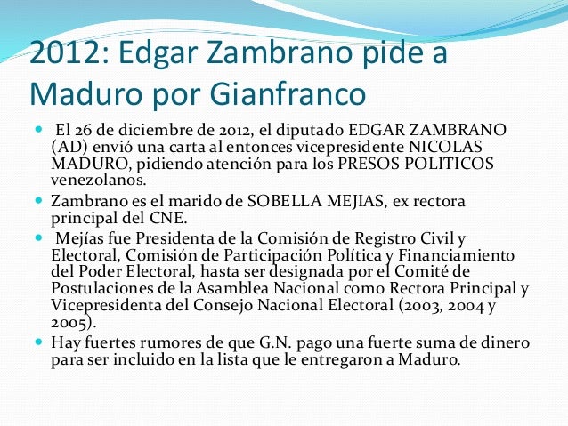 El prontuario de Gian Franco Napolitano