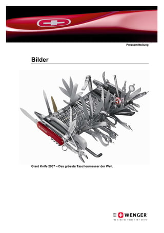 Giant Knife Guinness Pressemitteilung