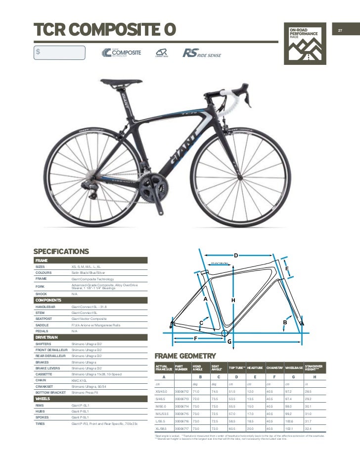 Giant Tcr Frame Size Chart