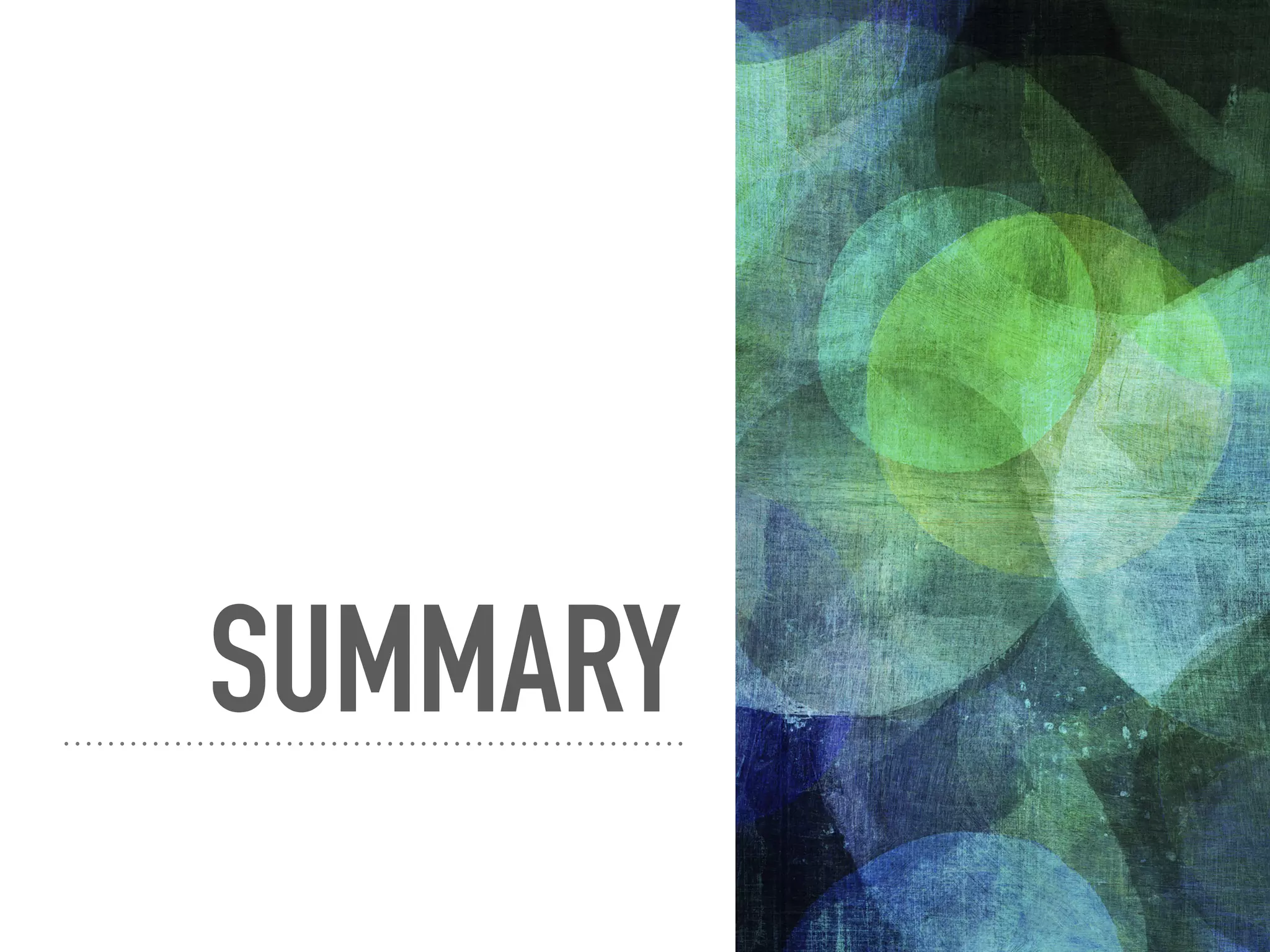 SUMMARY
