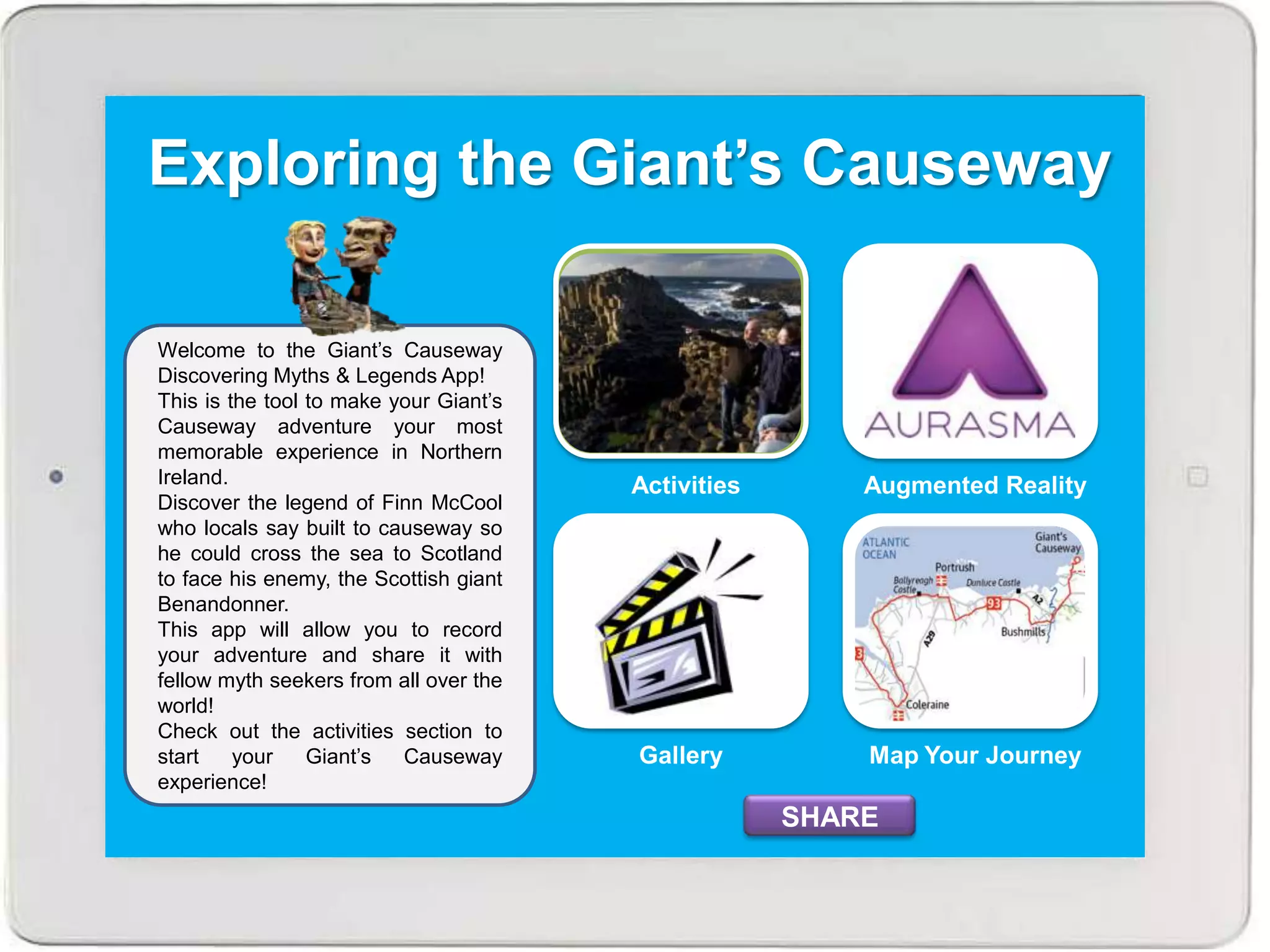 Giants causeway app prototype | PPTX