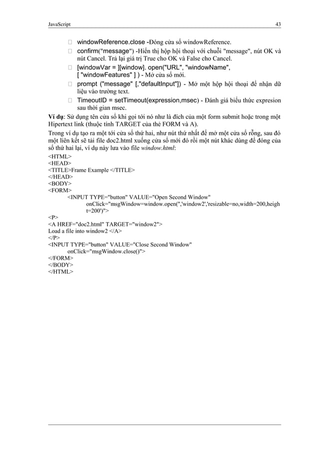 Giao trinh java_script | PDF