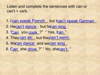 Unit 6 Can You Speak English