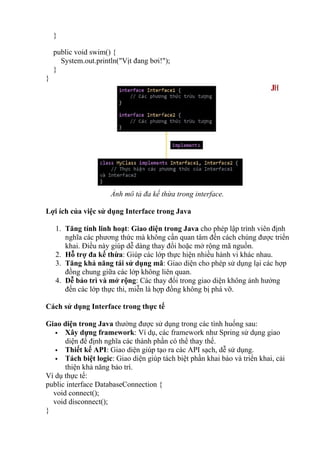 Giao Diện (Interface) trong Java | Kiến Thức Cơ Bản | DOCX