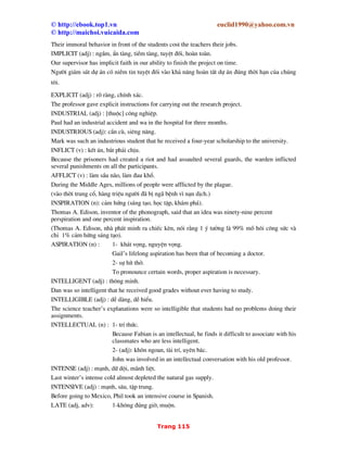 54. C¸ch sö dông giíi tõ
== 54.1 During - trong suèt (h nh ®éng x¶y ra trong mét qu ng thêi
gian)
== 54.2 From (tõ) >< to (®Õn)
== 54.3 Out of (ra khái) >< into (di v o)
== 54.4 by
== 54.5 In (ë trong, ë t¹i) - nghÜa x¸c ®Þnh h¬n at
== 54.6 on
== 54.7 at - ë t¹i (th−êng l bªn ngo i, kh«ng x¸c ®Þnh b»ng in)
 
