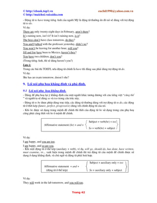 19.C¸ch sö dông c¸c ®éng tõ khiÕm khuyÕt ®Ó diÕn ®¹t c¸c tr¹ng th¸i ë
thêi qu¸ khø.
 