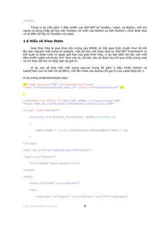 Giao trinh asp.ne_tvoi_csharp | PDF