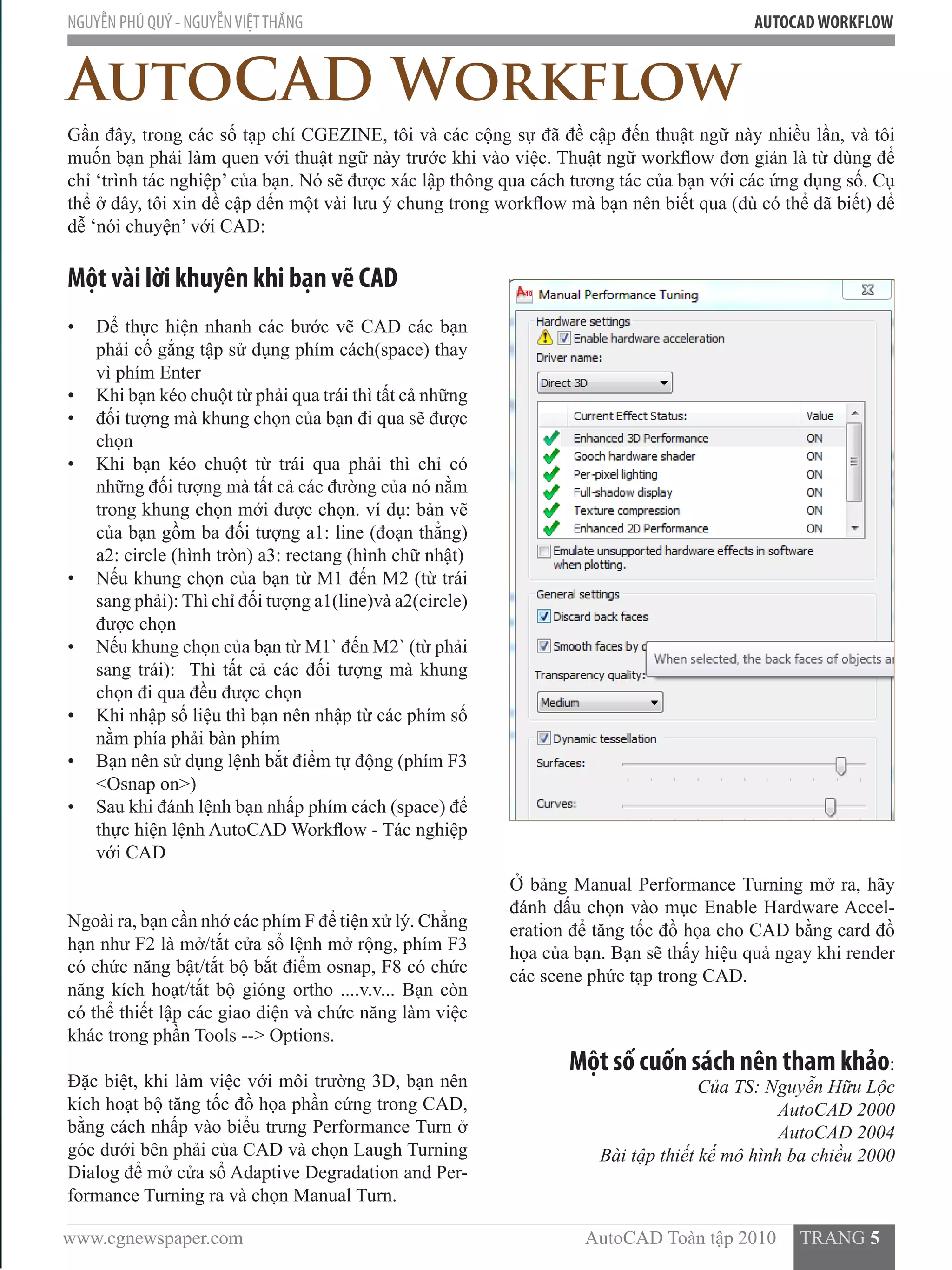 Giao trinh auto cad 2010 | PDF