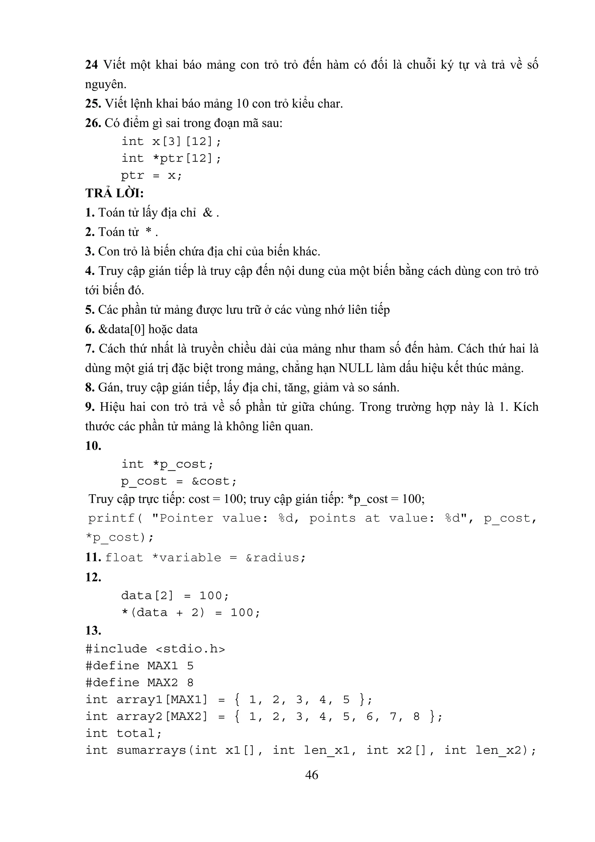 Giao trinh bai tap c va c++ | PDF