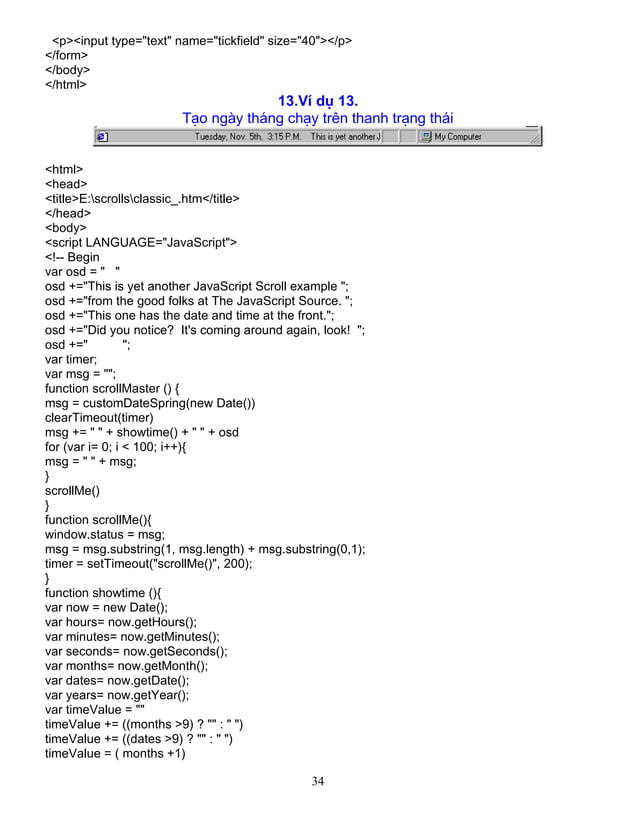 Giao trinh java script | PDF