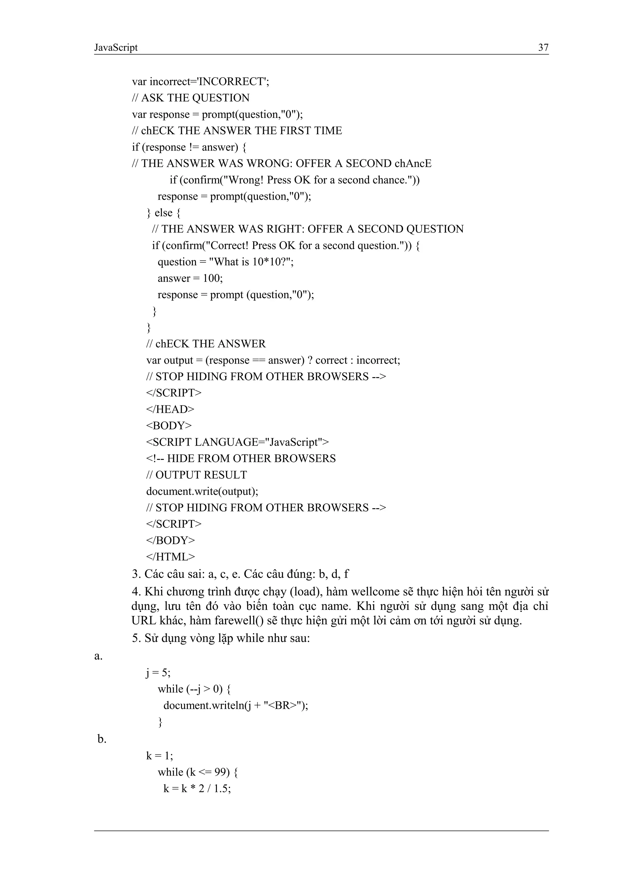 Giao trinh java_script (1) | PDF