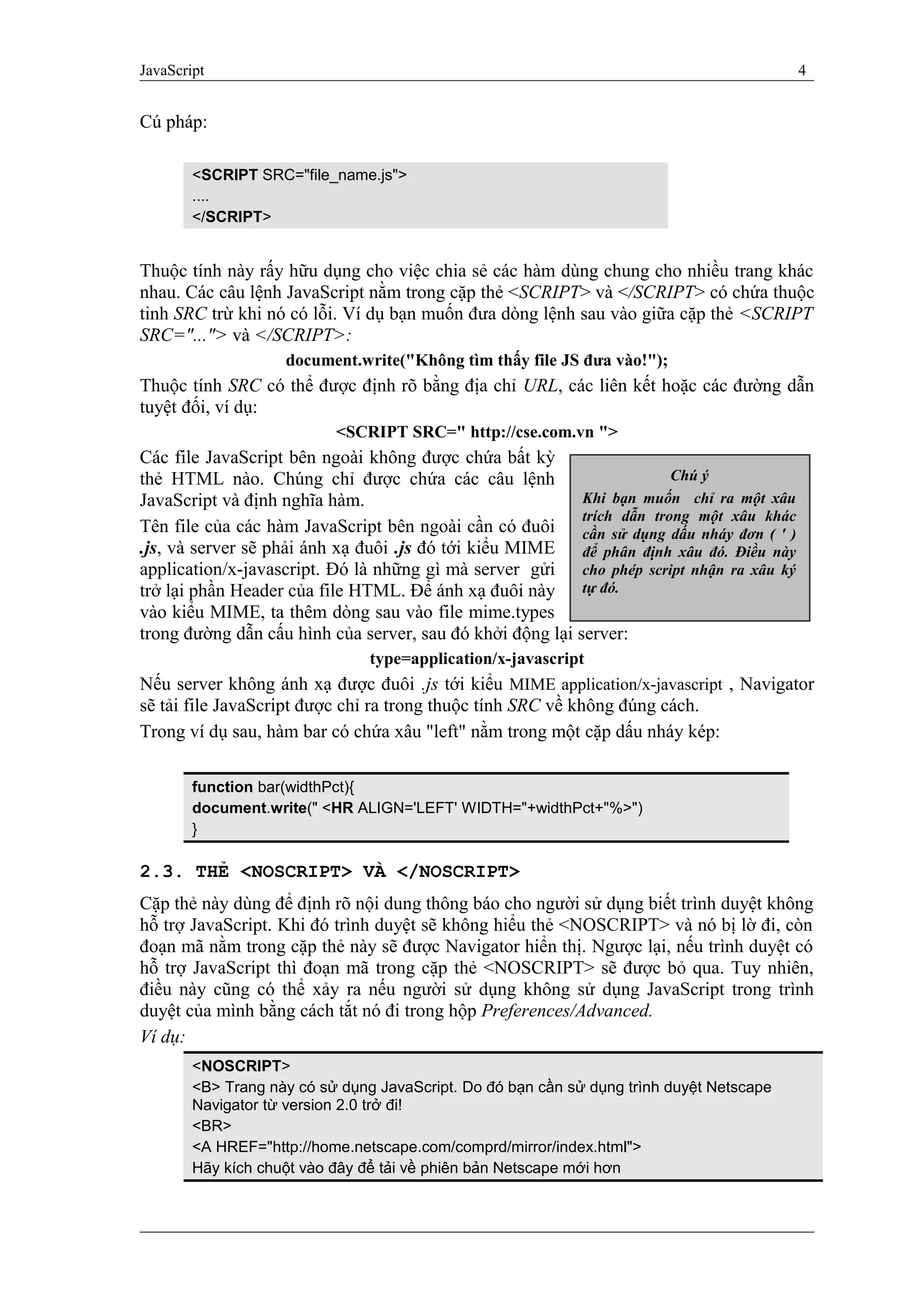 Giao trinh java_script (1) | DOC