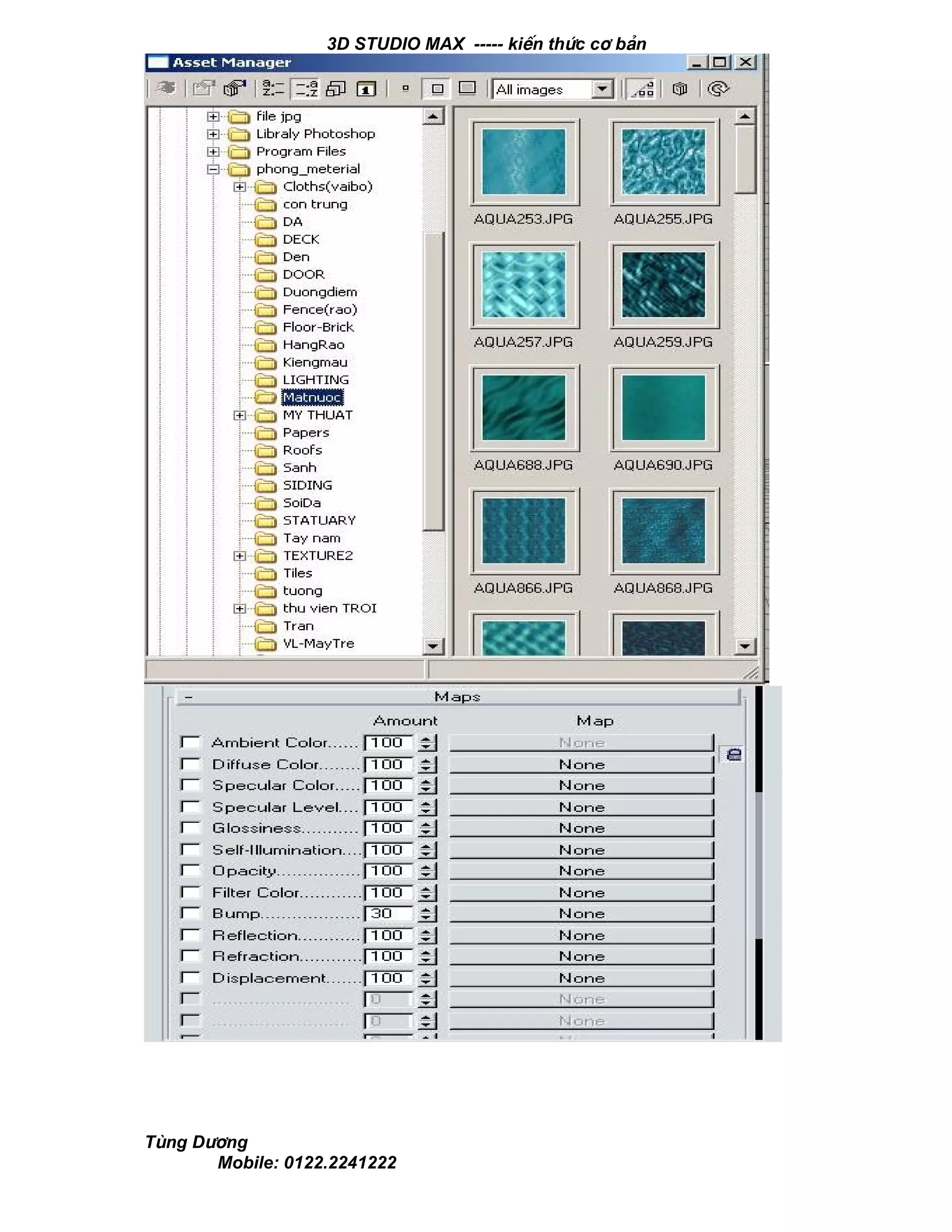 3D STUDIO MAX ----- kiÕn thøc c¬ b¶n
Tïng D−¬ng
Mobile: 0122.2241222
 