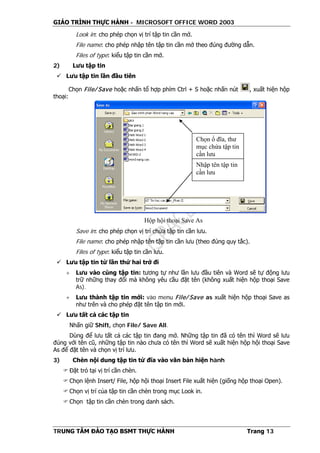 Giao trinh word 2003 | PDF