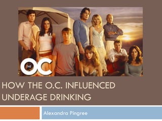 HOW THE O.C. INFLUENCED
UNDERAGE DRINKING
Alexandra Pingree
 