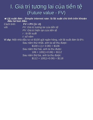Bài tập giá trị thời gian của tiền tệ 1