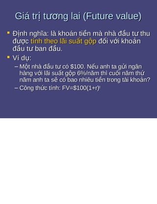 Bài tập giá trị thời gian của tiền tệ 1