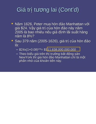Bài tập giá trị thời gian của tiền tệ 1