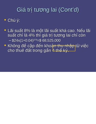 Bài tập giá trị thời gian của tiền tệ 1