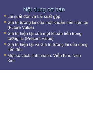 Bài tập giá trị thời gian của tiền tệ 1