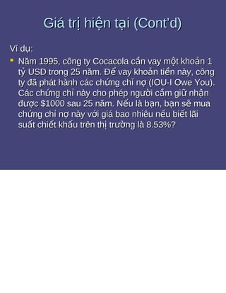 Bài tập giá trị thời gian của tiền tệ 1