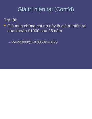 Bài tập giá trị thời gian của tiền tệ 1