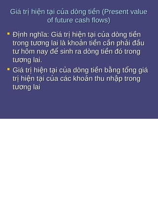 Bài tập giá trị thời gian của tiền tệ 1