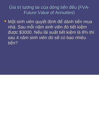 Bài tập giá trị thời gian của tiền tệ 1