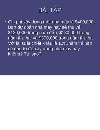 Bài tập giá trị thời gian của tiền tệ 1