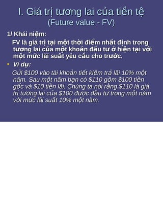 Bài tập giá trị thời gian của tiền tệ 1