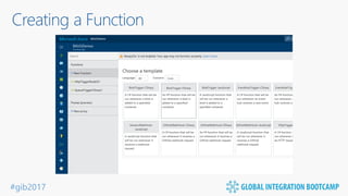 #gib2017
Creating a Function
 