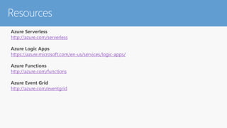 Serverless Computing in Azure | PPTX