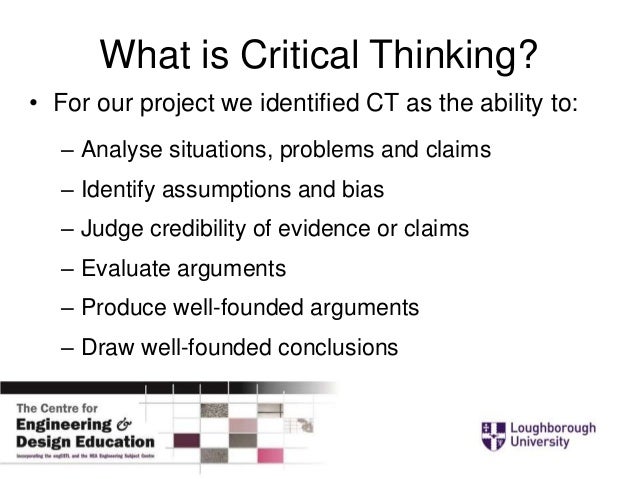 Papers on critical thinking