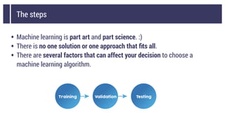 Choosing a Machine Learning technique to solve your need | PDF