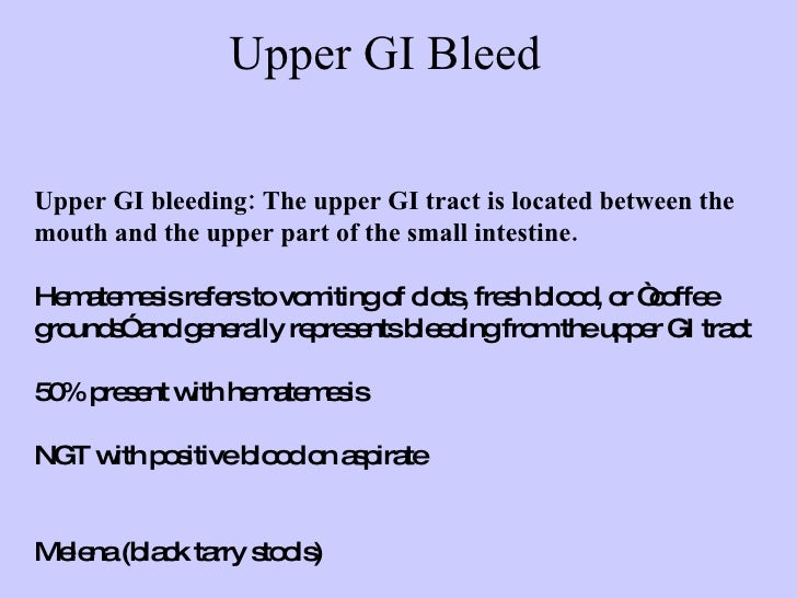 GI Bleeding