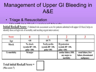 Rockall Risk Score GI BLEED FOR NURSES.ppt