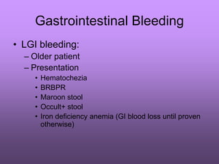 GI BLEED FOR NURSES.ppt