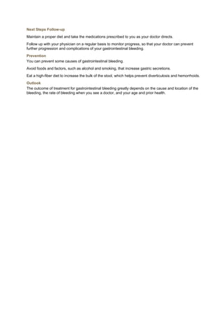 Bleeding Progress Note Gi Bleeding | DOC