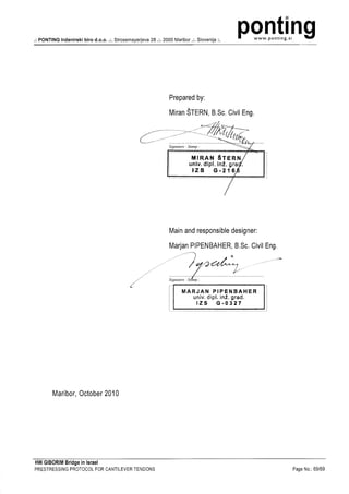 Giborim prestressing protocol