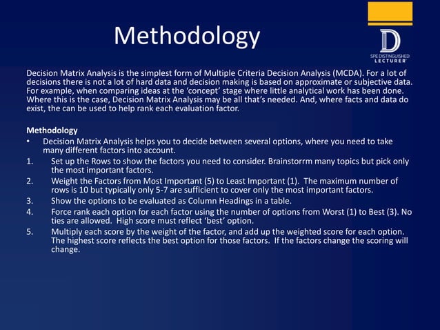Completion Decision Making with Cross Discipline Integration | PPT